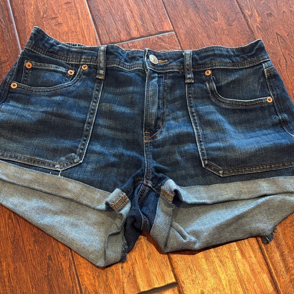 American Eagle Outfitters Dark Blue Jean Shorts